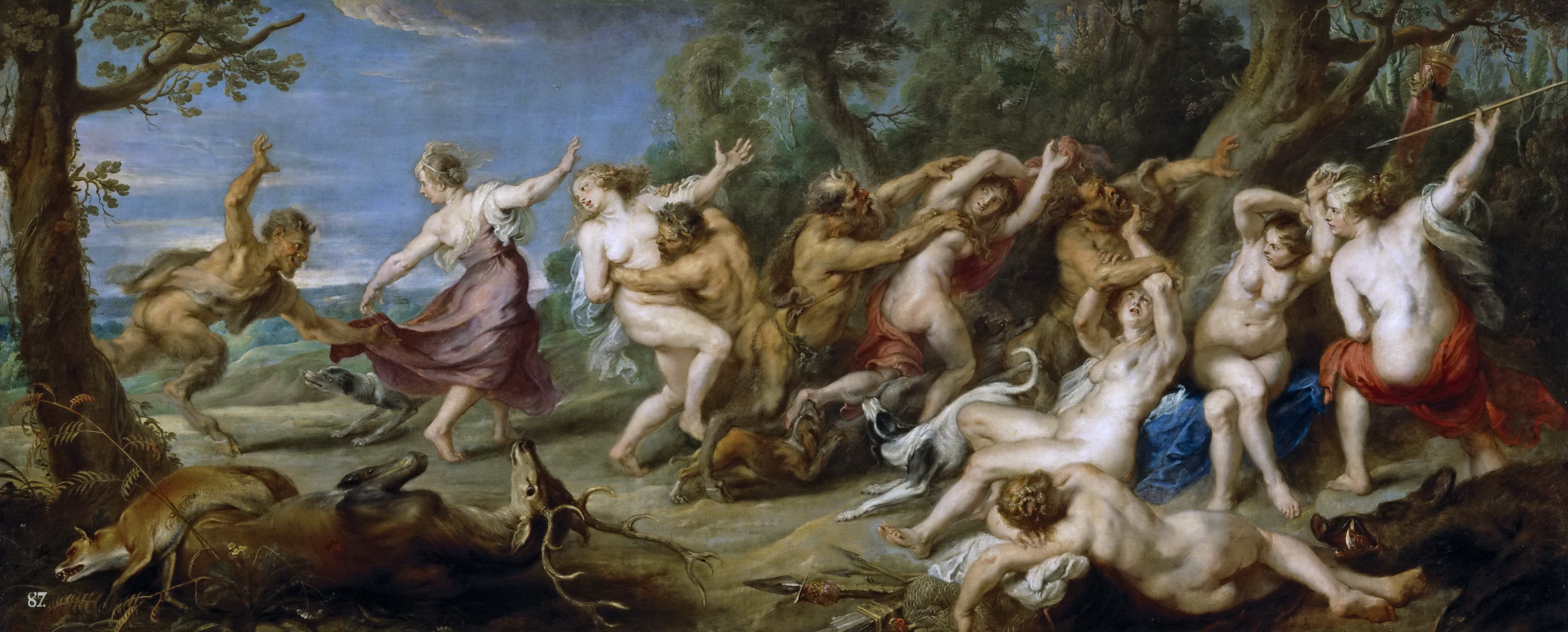 Diana and her Nymphs surprised by Satyrs